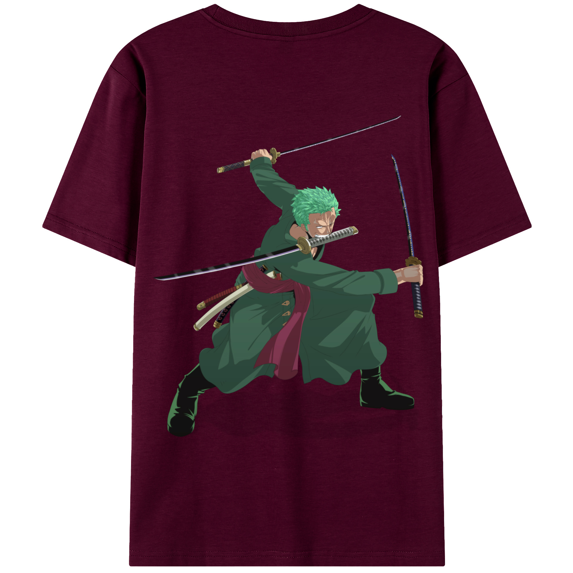 ワンピース ロロノア・ゾロ ONE PIECE Roronoa Zoro レディース半袖Tシャツ(バックプリント)